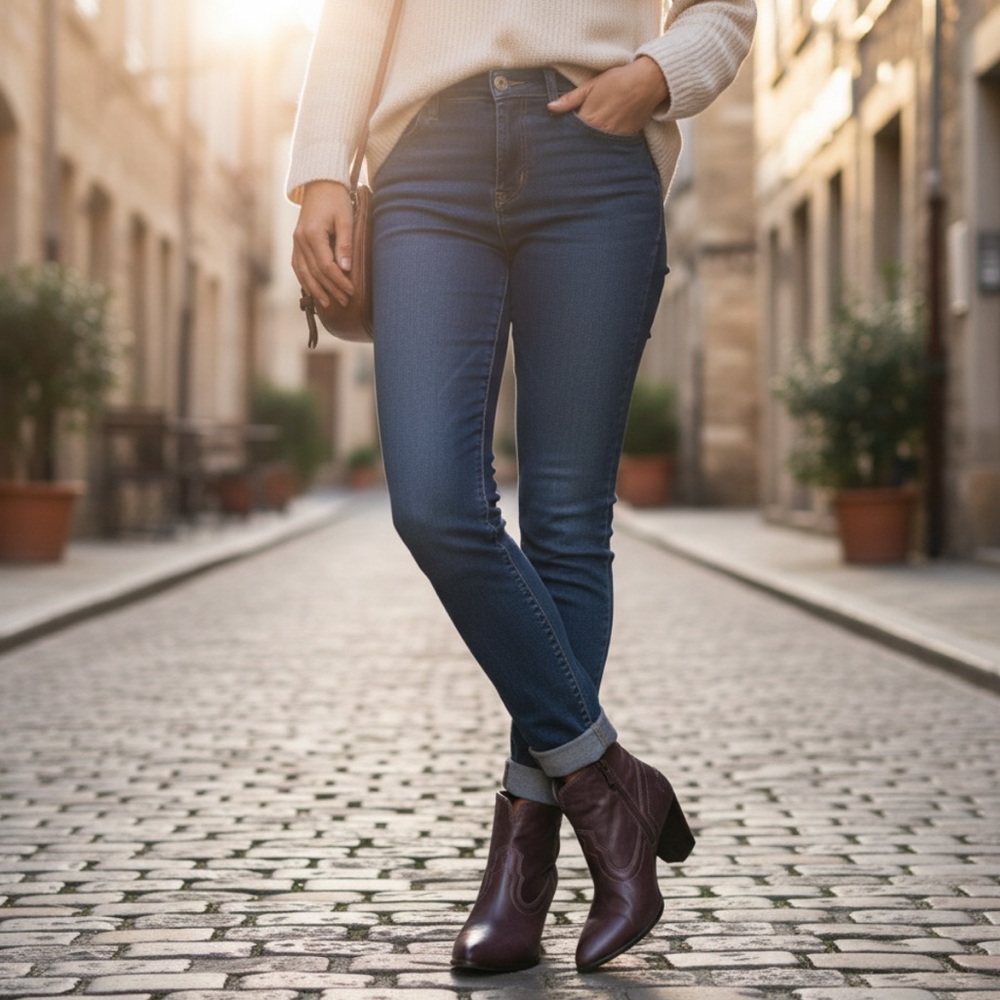 Frye Renee Seam Brown Leather Short Ankle Bootie - Picture 2 of 14